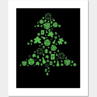 Board Gamer Christmas Tree Posters and Art